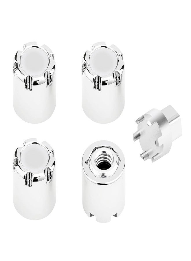 TCRC 4PCS Aluminum M4 Nut Wheel Rim Center Cap Manual Locking Hubs for 1/10 RC Crawler Car Traxxas TRX4 Axial SCX10 D90 Tamiya MST Redcat - Image 1